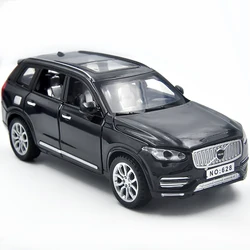 1:32 alloy die-casting is suitable for Volvo XC90 model toys can open the door and pull back music light car toys for children