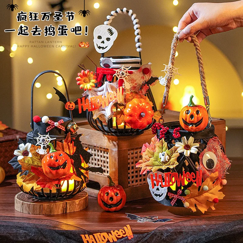 Halloween Decor Rattan Basket  - огляд і ціна Home Decor Lighting Tricks