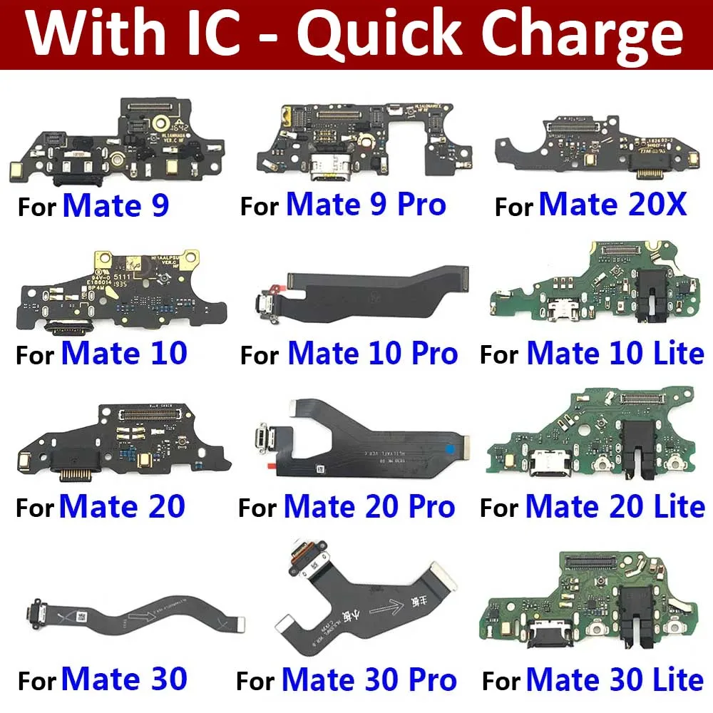 Dock Connector Charging Port Flex Cable For Huawei Mate 9 10 20 30 Pro Lite 20X USB Flex Cable Replacement