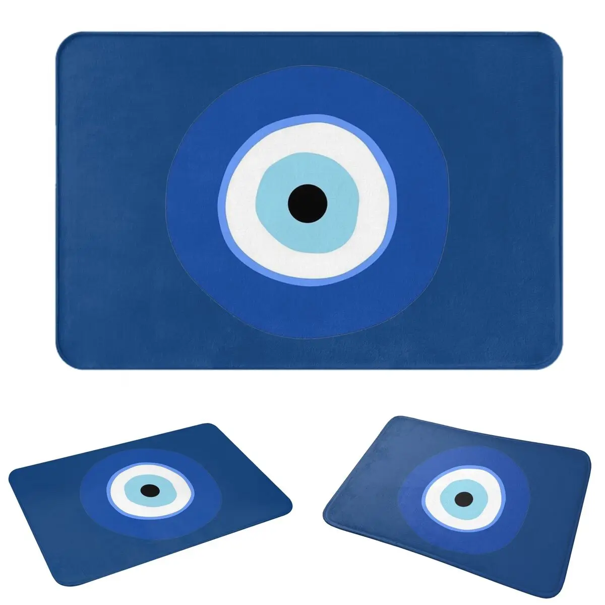 Greek Turkish Evil Eye Non-slip Doormat Floor Mat Antiwear Carpet Rug for Kitchen Entrance Home Living room Footpad Mats