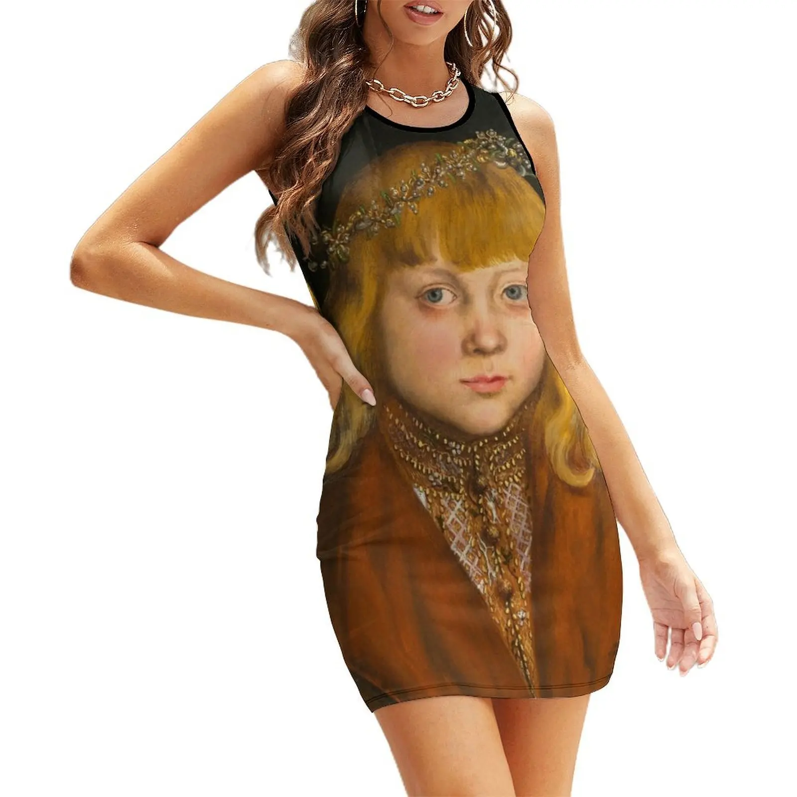 

Lucas Cranach the Elder A Prince of Saxony Sleeveless Sundress Woman clothing women evening dress sensual sexy dress for women