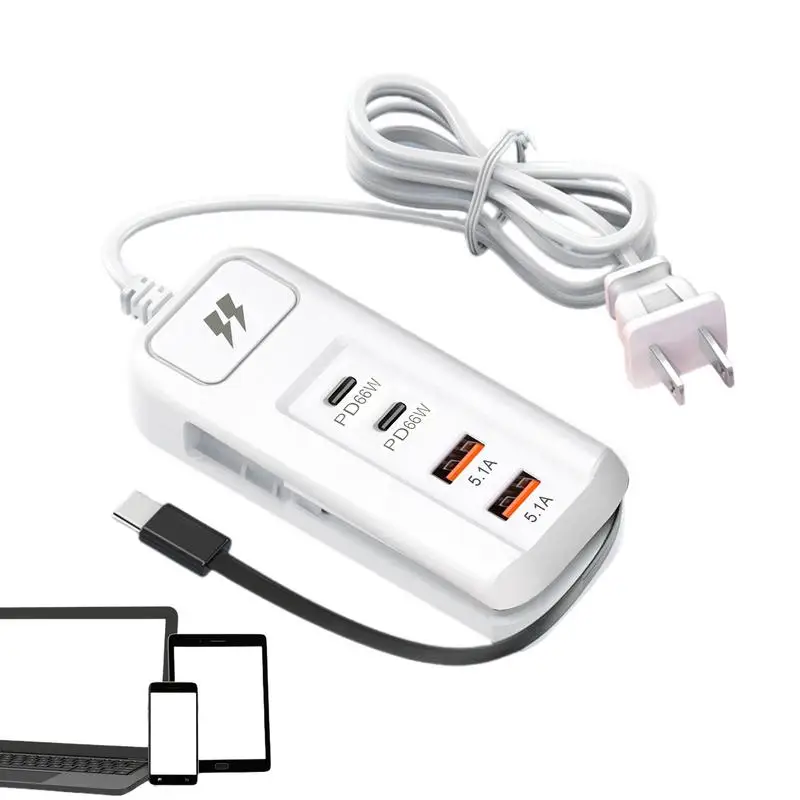 Chargeur USB rapide pour plusieurs revie, station de charge USB à 4 ports pour multi-revie, adaptateur de concentrateur USB portable pour téléphone et tablette