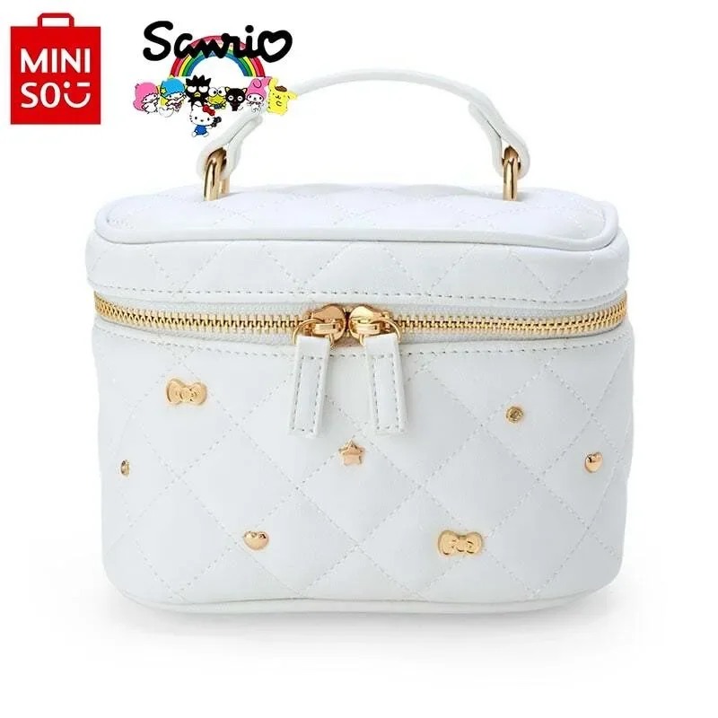 

MINISO HelloKitty Women's Crossbody Bag Fashion High Quality Women's Shoulder Bag Small Fresh and Versatile Girl Bucket Bag