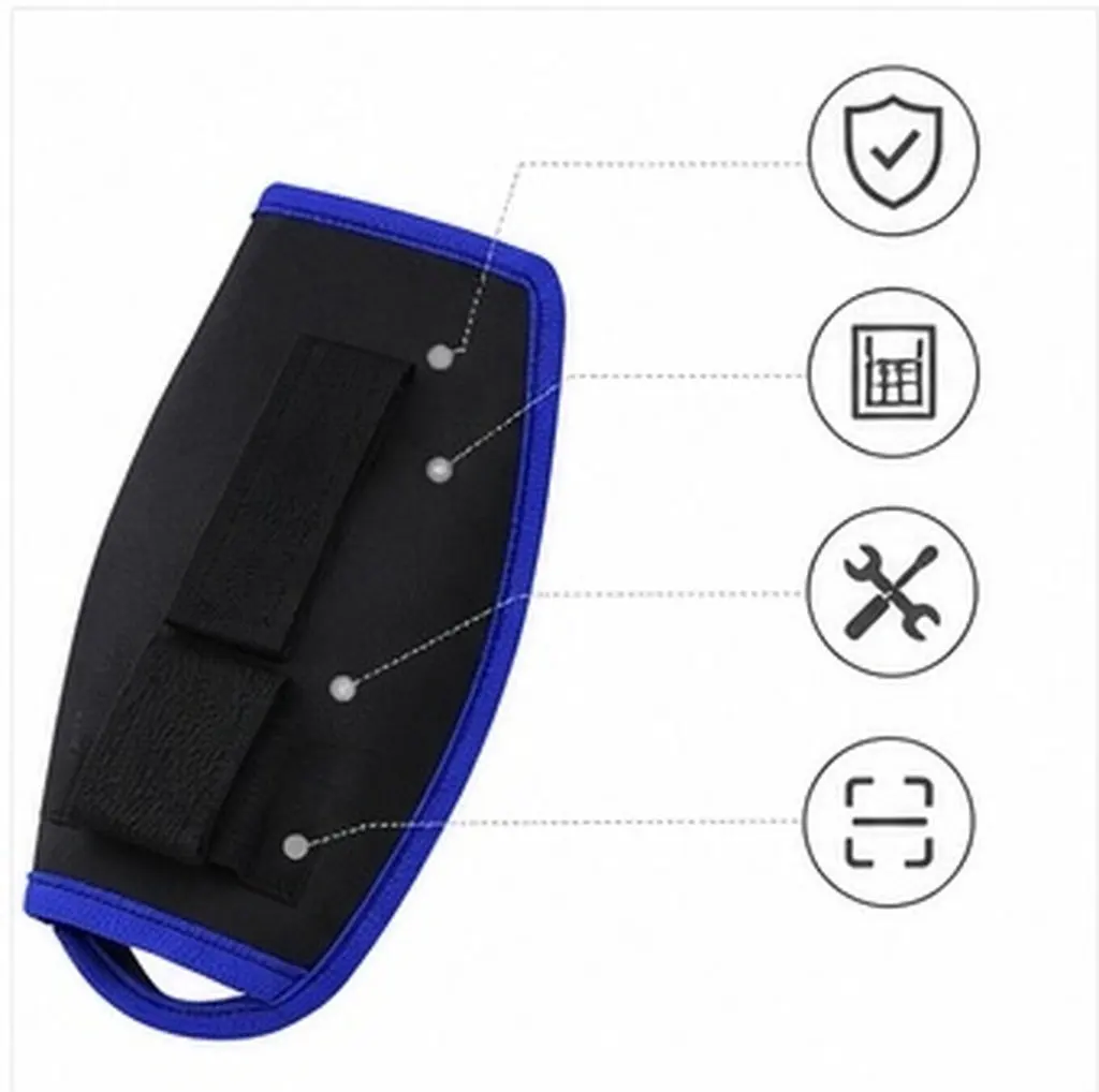Electrician Tool Pouch for Cordless 12V 18V Lithium Drill Bits Fasteners Waist Carry Maintenance Drill