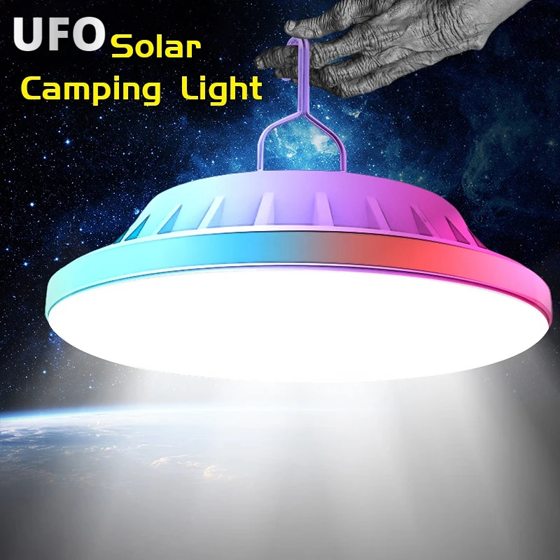 Solar Camping Lantern USB Rechargeable LED Light Remote Control Outdoor Tent Lamp for Fishing Portable Emergency Bulbs Light BBQ