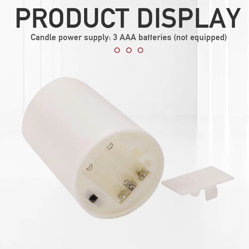 3Pcs  Flickering Flameless LED Candles Electronic LED Candle With RGB Remote Control Timer Night Light For Party Decoration