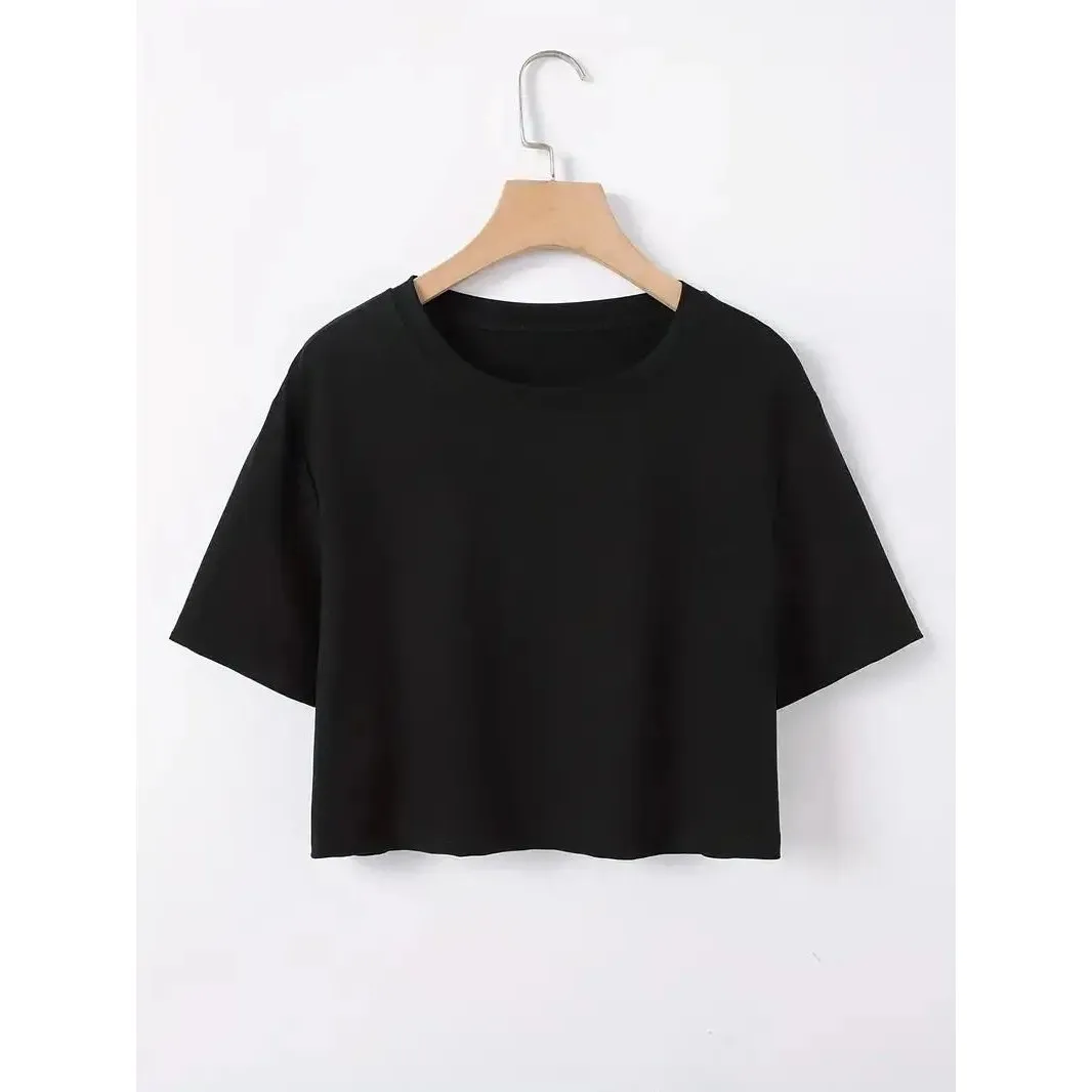 

Men's Women's Loose ort T-irt Bla White Street Sle Cleanfit Quali Spring Autumn Cotton Faion Tops