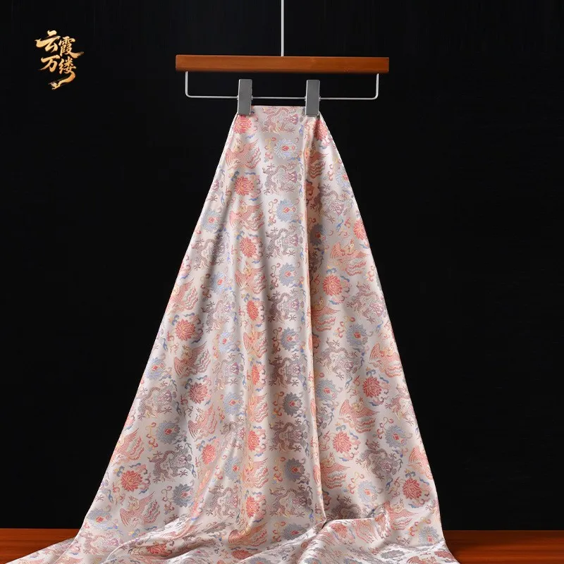 Brocade jacquard fabric cheongsam Hanfu dress clothing printed ethnic style