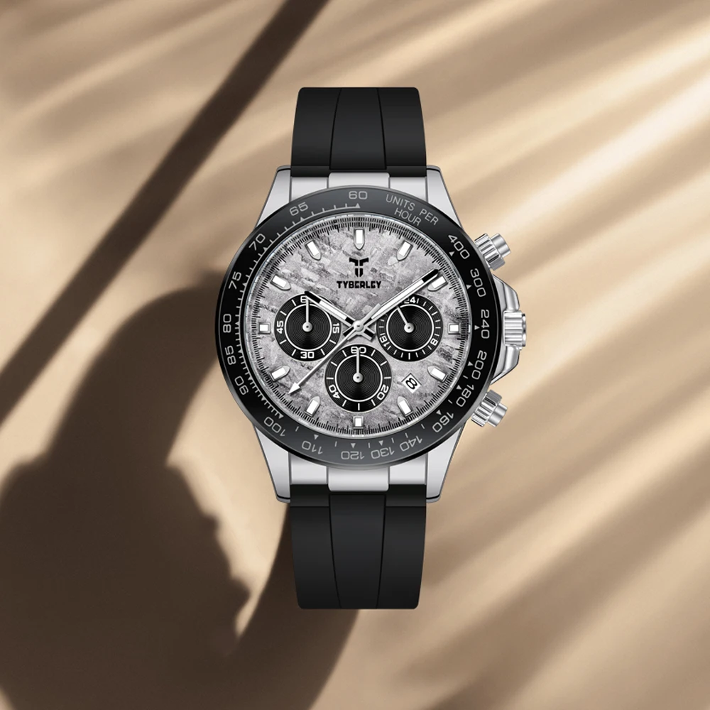 

Новинка 2025 года, мужские часы TYBERLEY, лучший бренд, роскошные кварцевые часы для мужчин, скоростной хронограф, светящиеся водонепроницаемые спортивные часы, мужской подарок