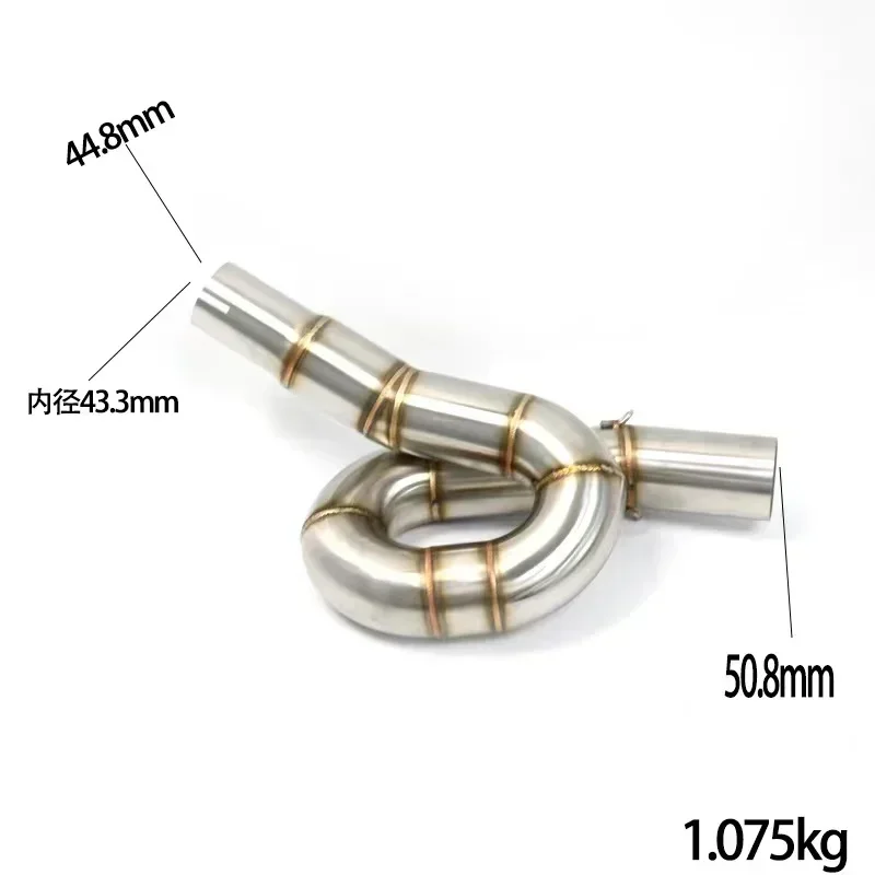 

Motorcycle Exhaust System Slip On Middle Pipe For For Benelli 300 BJ300 GS BN302 TNT300 2014 2015 2016 2017 2018 Jiu