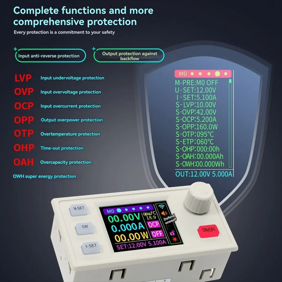 DTD2244-HOT-XY6506S CNC Finished Adjustable DC Regulated Power Supply Constant Voltage Constant Current 65V 6A 390W Step-Down Mo