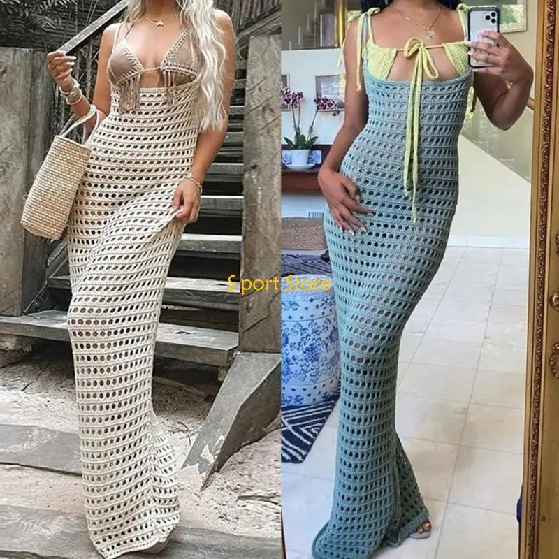 U2JB Copricostume da donna, scollato, senza maniche, scollo a V profondo