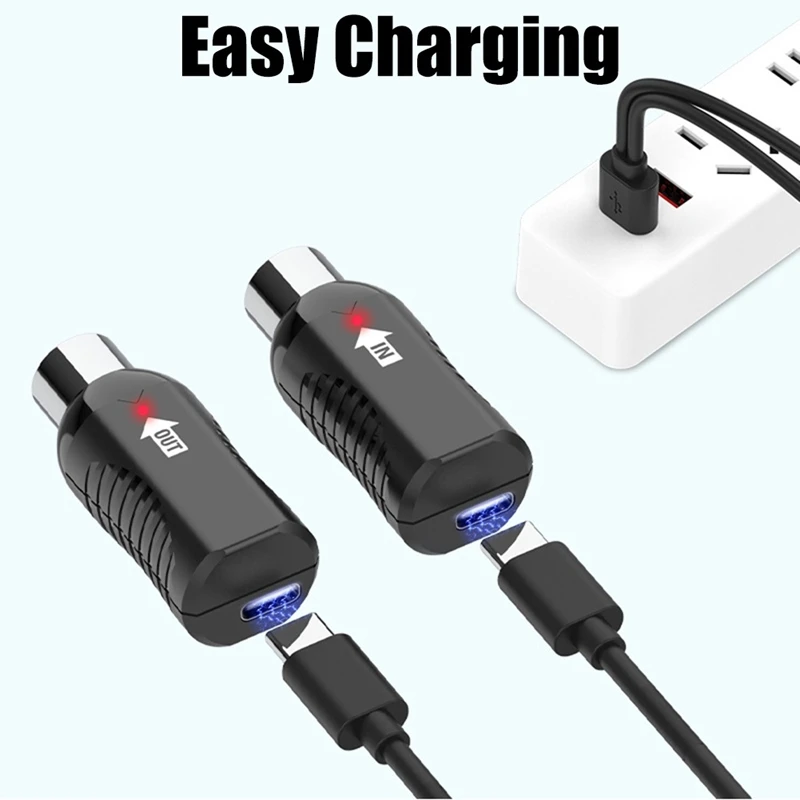 SCLS-transmisor receptor de Audio de guitarra MIDI inalámbrico para teclado de Piano Digital, conexión estable, batería de larga duración