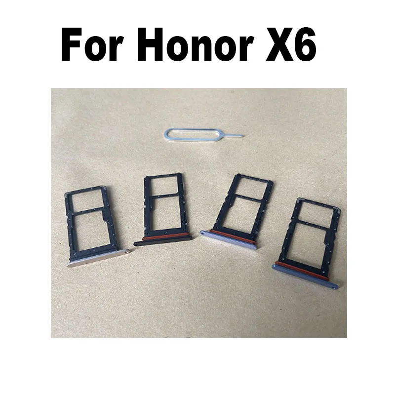 New For Huawei Honor X6 Sim Card Tray Slot Holder Socket Adapter Connector Repair Parts Replacement VNE-LX1 VNE-LX2