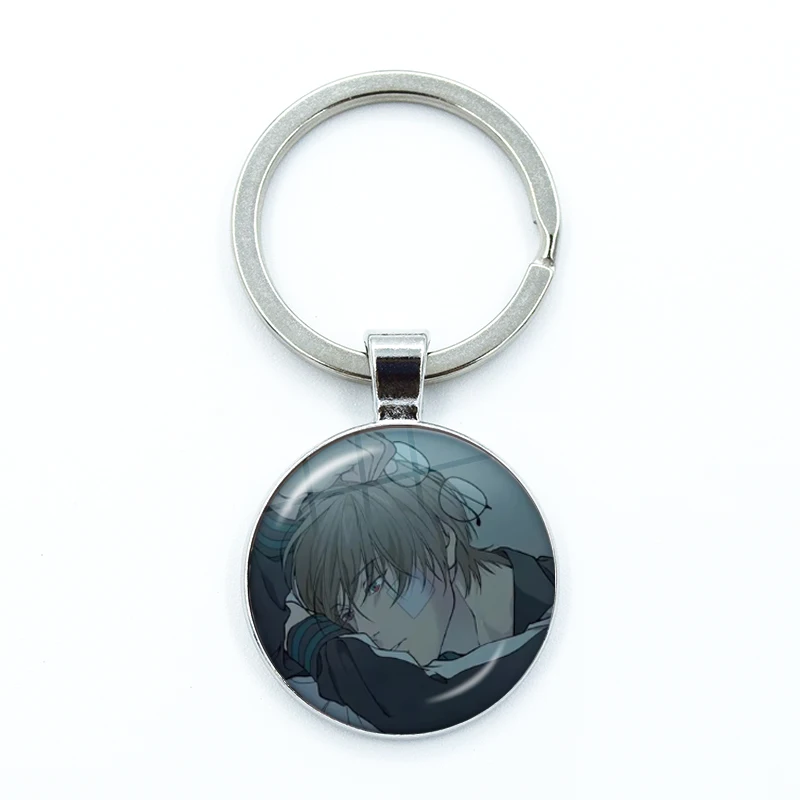 Lost in The Cloud Cartoon Skylar Cirrus Art Glass Pendant Keychain Jewelry Charm Bag Souvenir Key Ring