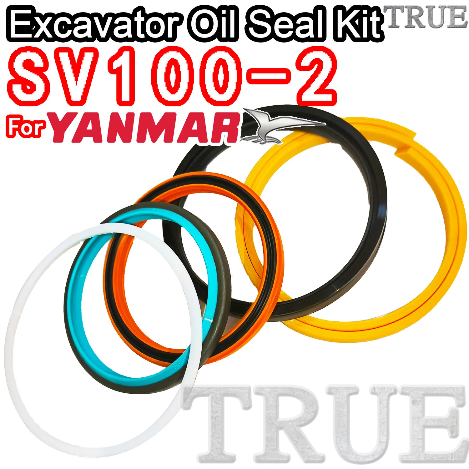 

For SV100-2 Yanmar Oil Seal Excavator Repair Kit SV100 2 Digger Clamshell Shovel Adjust Swing Gear Center Joint Gasket Nitrile