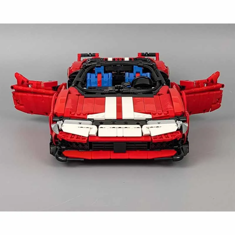 MOC-273448 Red New Iconic City Sports Racing Car Building Block Model 2563 Parts MOC Creative Boys Birthday Christmas Toy Gift 4