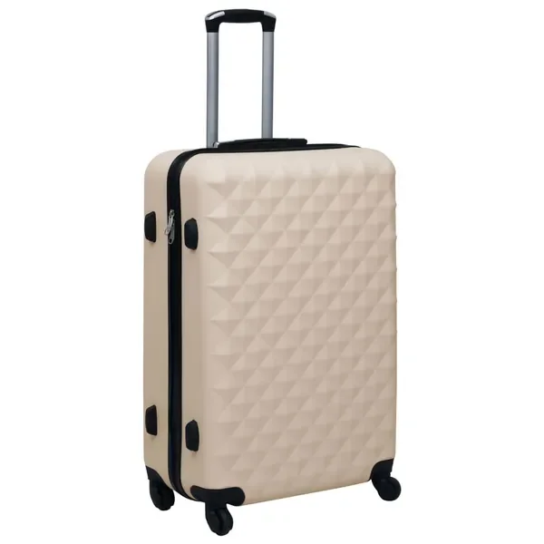 

Gold ABS Rolling Luggage Durable Hardshell Design Lightweight Travel Suitcase with Spinner Wheels