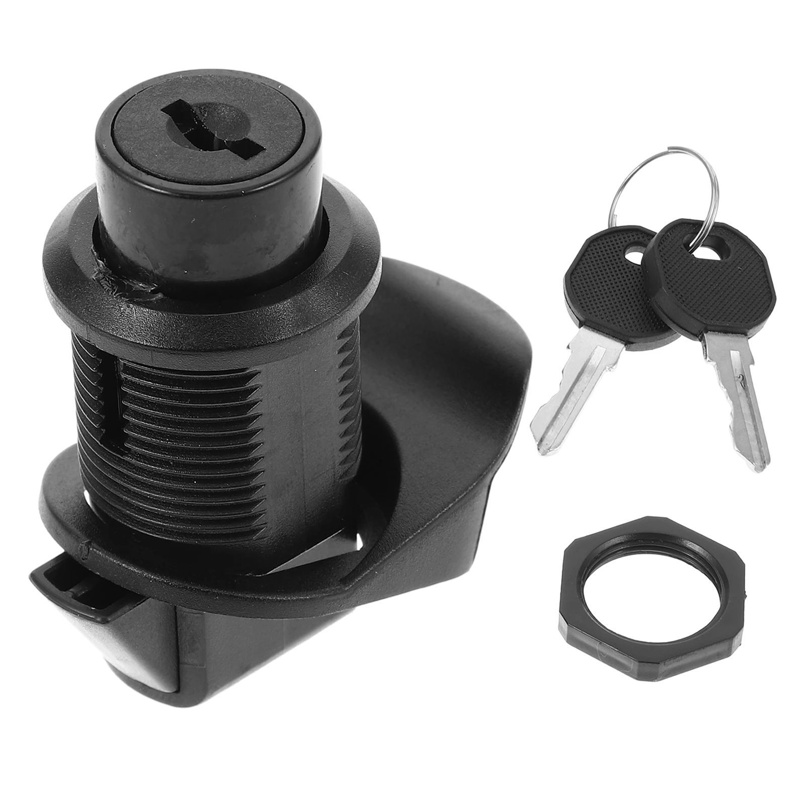 Cylinder Secure Files Drawers Cabinet Mailbox Cam Rv Door Locks Keys Spring Push Lock Plastic Bump RV Yacht Self Resetting