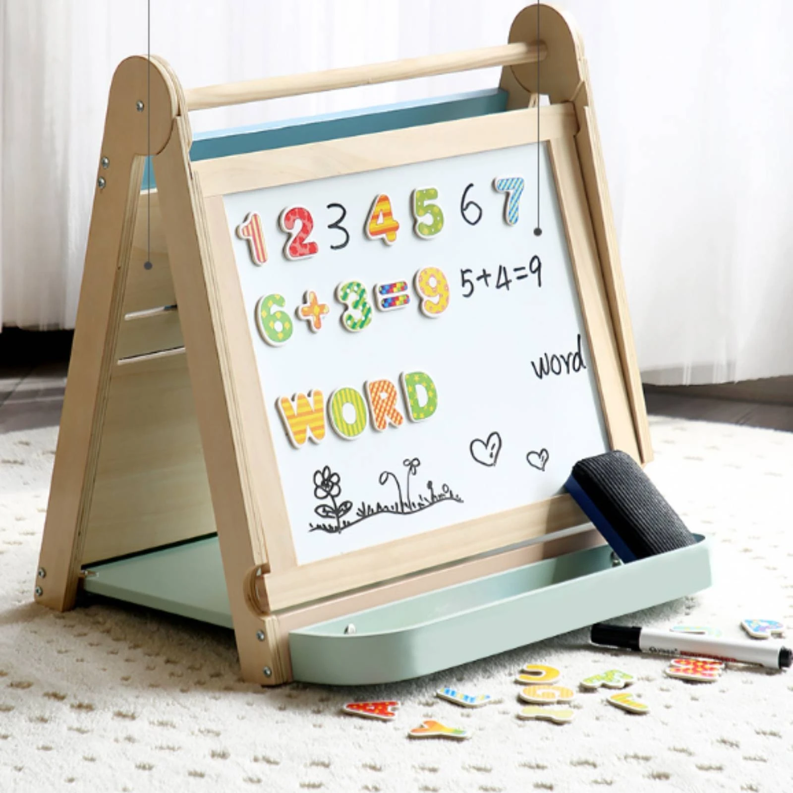 wooden-busy-board-with-stand-learning-busy-board-with-stand-portable-screen-screenless-for-toddlers-playroom-home
