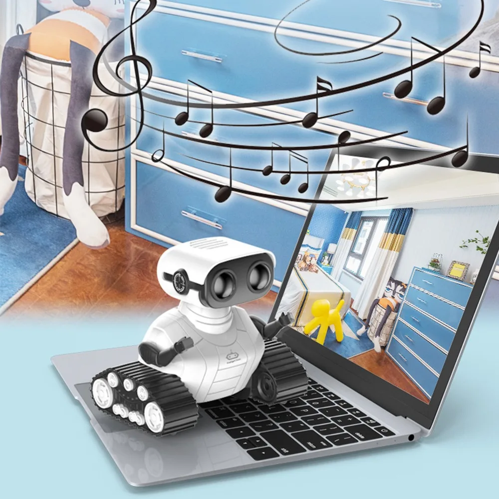 Gesture Control Intelligent Toy Mini RC Robot DIY Dynamic Music Smart Robot Touch Control Programing Education RC Robot Toy Gift