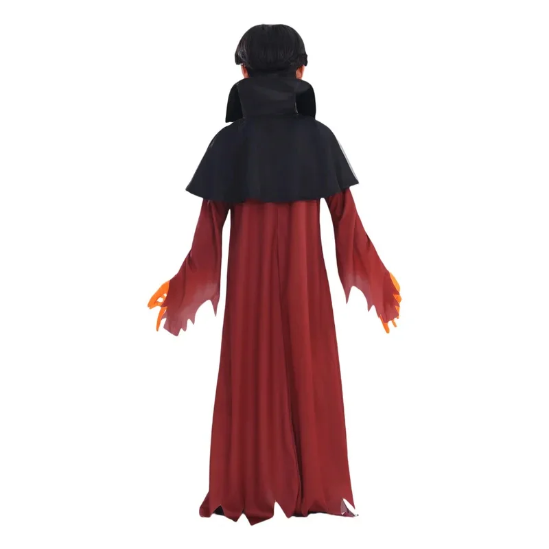 악마 호박 파티 역할 놀이 의상 재미 있은 어린이 할로윈 의상 장갑 마스크 세트