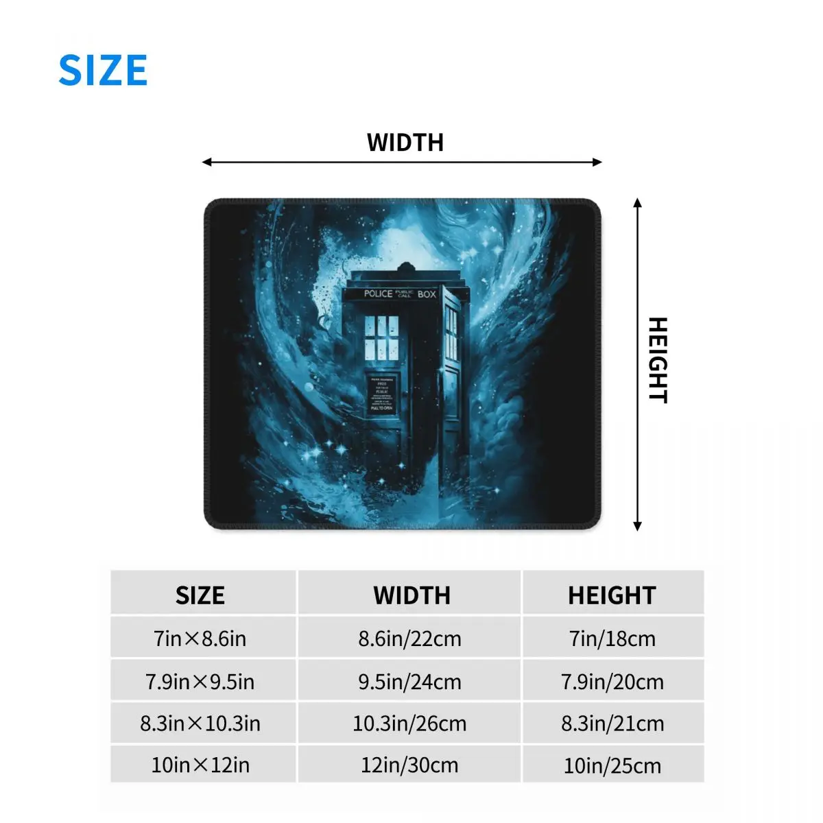 Las almohadillas de teclado de goma Color Vortex-blue versión