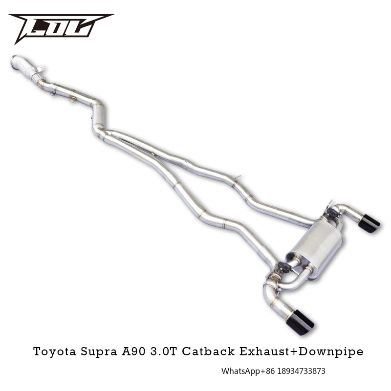 Catback Exhaust Downpipe For Toyota Supra A90 3.0T 2020-2023 Stainless Steel Exhaust Downpipe without catalyst