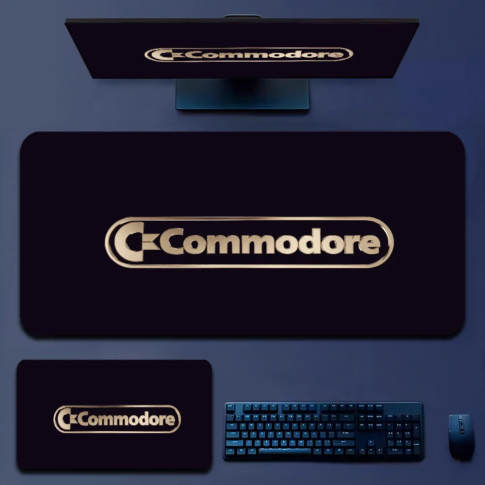 C-Commodore 64 Animation Office Computer Desk Mat Table Keyboard Big Mouse Pad Laptop Cushion Non-slip for PC Mouse Carpet