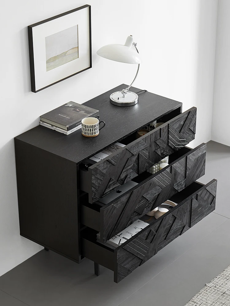 Three-Bucket Cabinet Simple Modern Bedroom Underwear Storage Cabinet Drawer Chest of Drawers