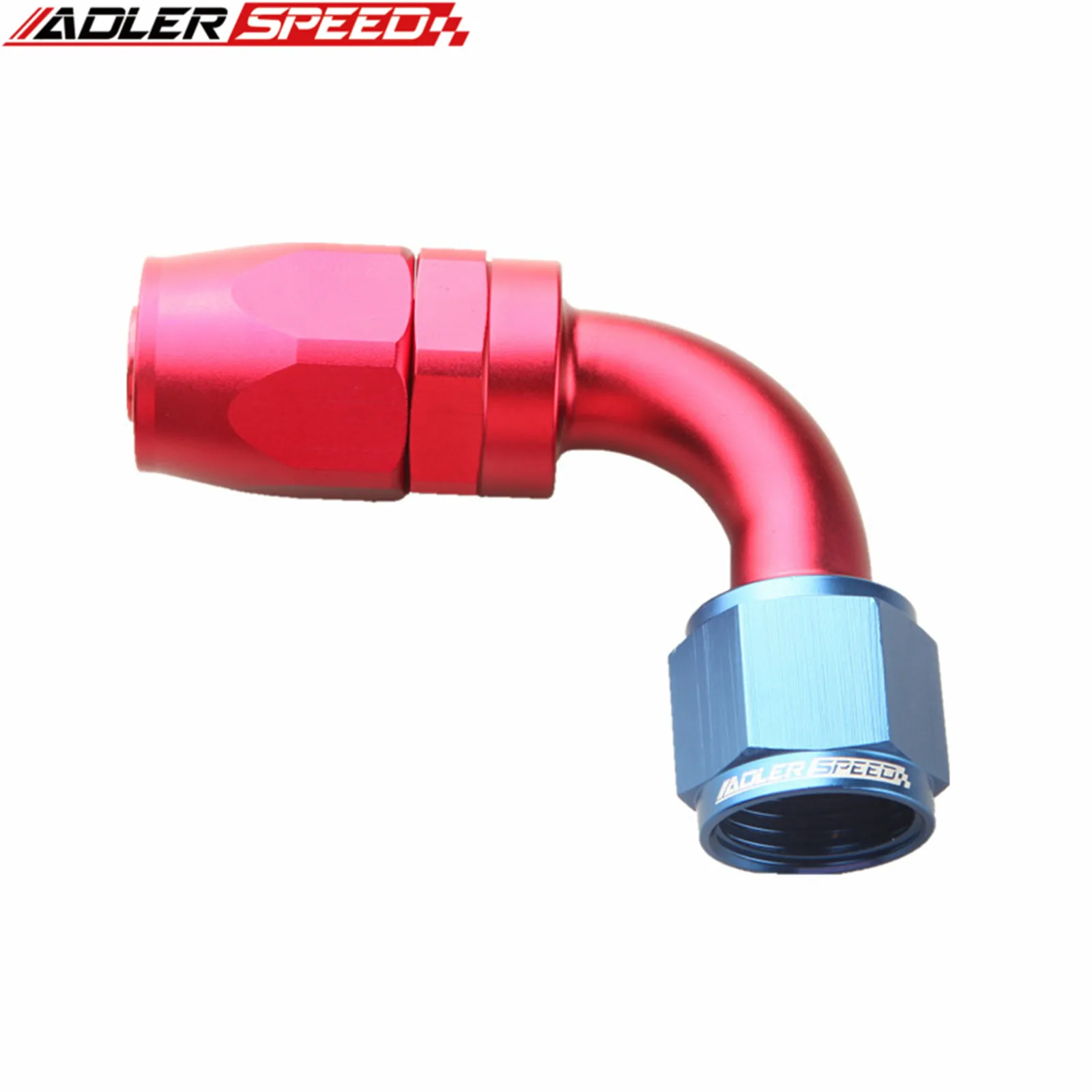 Universal AN4/AN6/AN8/AN10/AN12/AN16 Reta 45 90 Graus Óleo Combustível Giratória Mangueira End Fitting Óleo Mangueira End Adapter Kit Vermelho-Azul