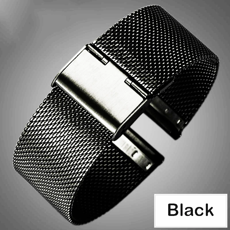 （flash sale）Watch Band  Steel 8mm 10mm 12mm 14mm 16mm 18mm 20mm 22mm 24mm Mesh Milanese Watch strap for DW apple JULIUS lolarose