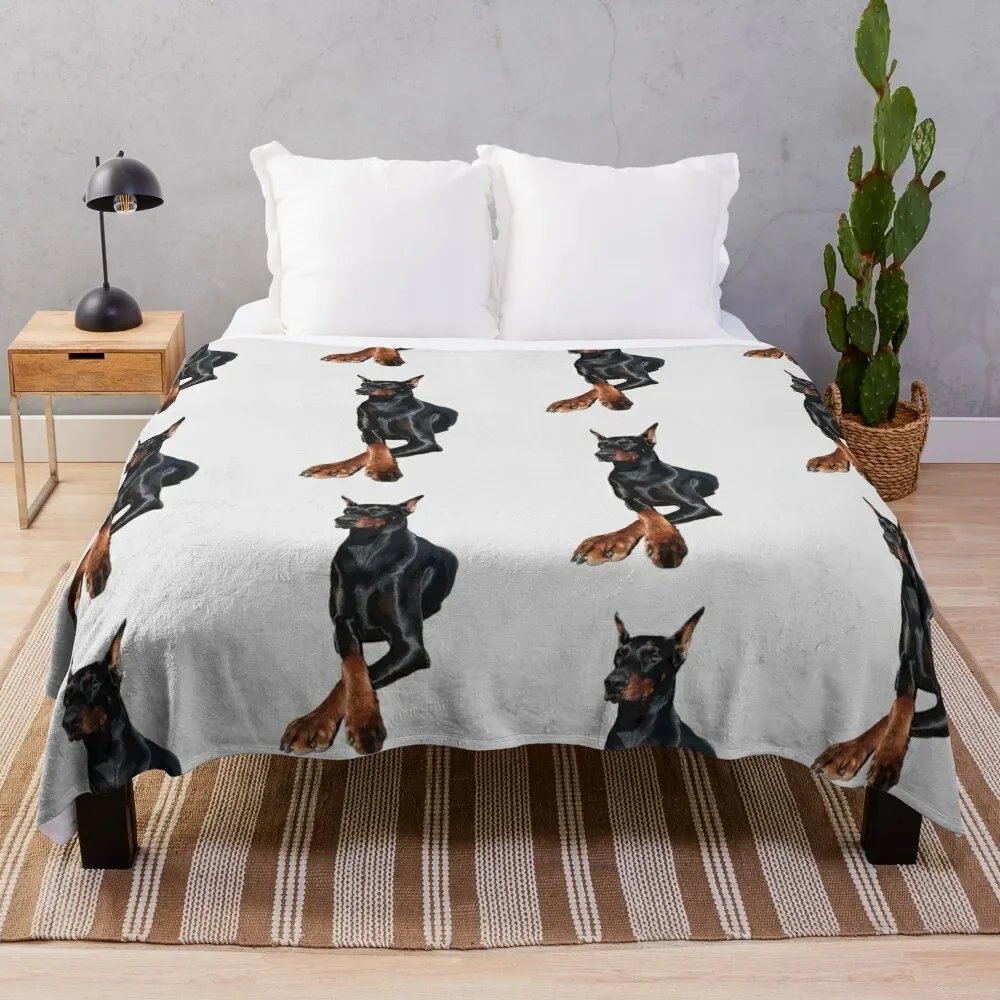 Doberman Dog Dobermann Pinscher Throw Blanket Heavy Quilt Large Blankets