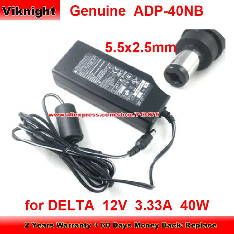 

Genuine ADP-40NB REVB 40W Charger 12V 3.33A AC Adapter for HP LSE0107A1240 with 5.5x2.1mm Tip Power Supply