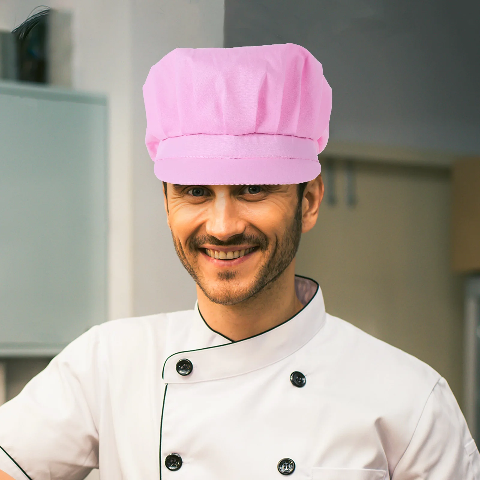 

Hair-proof Chef Hat Kitchen Supplies Anti Drop Protective Bakery Cotton Working Hat For Women Long-lasting Durable Easy Clean
