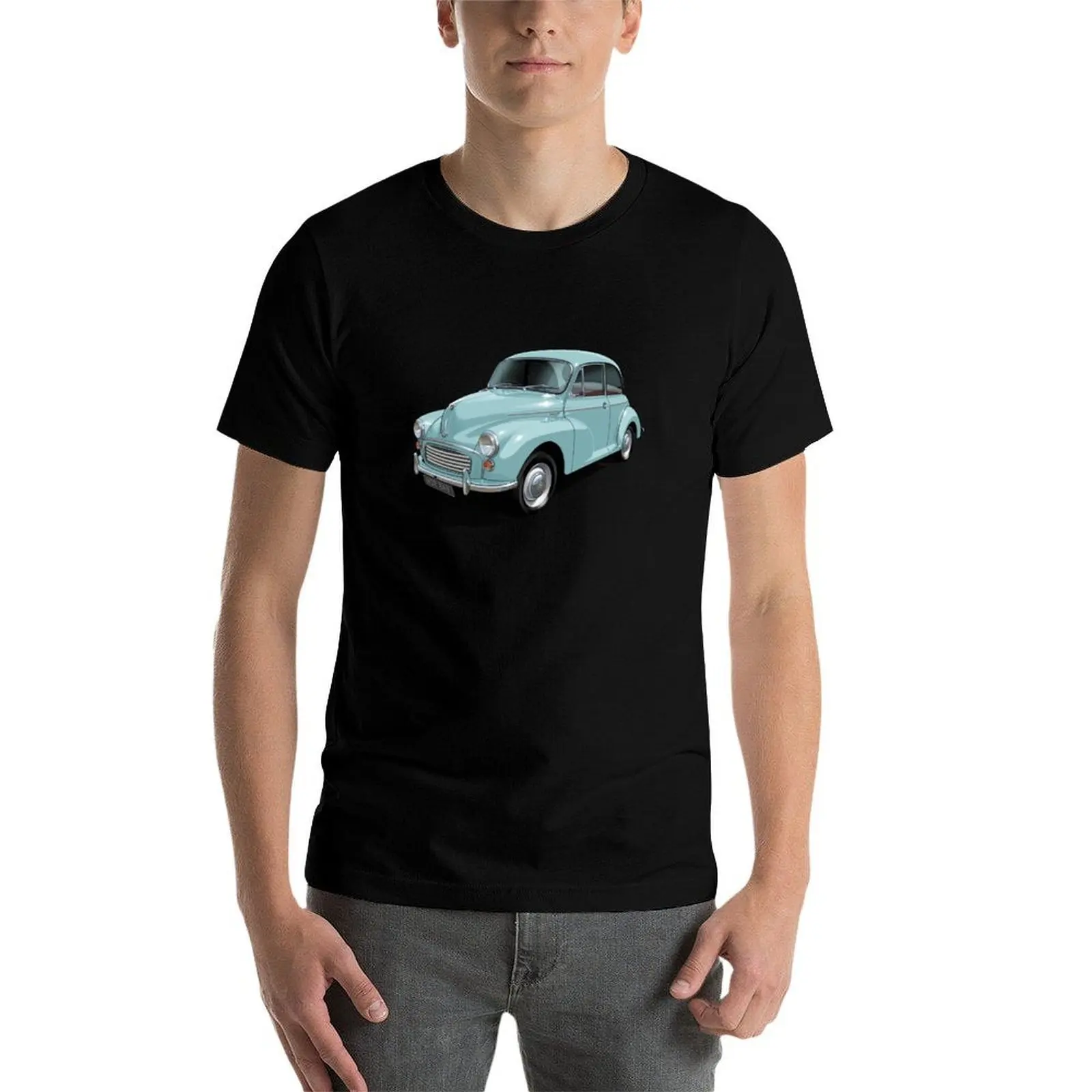 Morris Minor en bermuda camiseta azul camisetas para hombre camisetas gráficas camiseta de anime