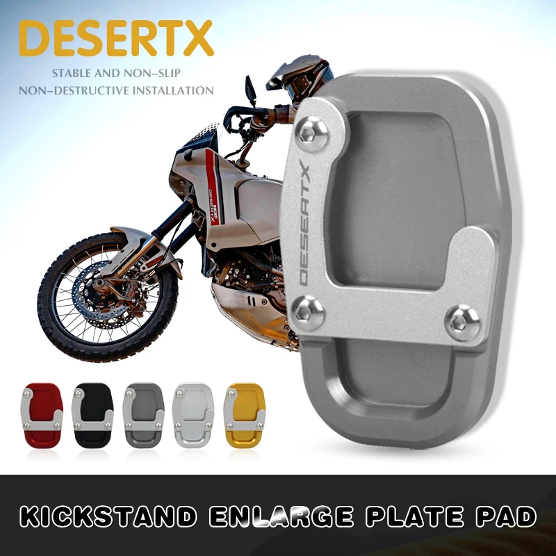 

Для Ducati DesertX Desert X 2022-2023 мотоциклетная подставка с ЧПУ, боковая подставка для ног, удлинитель, опорная пластина, накладка