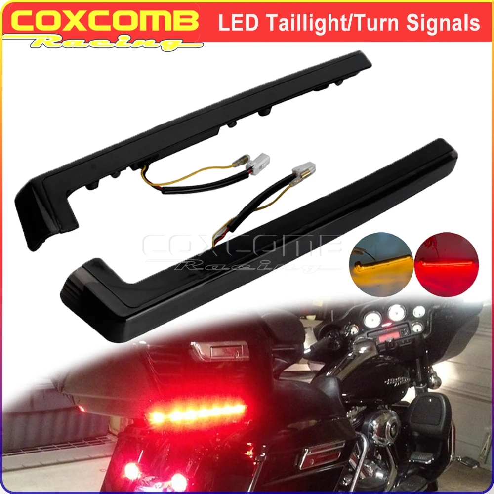 Motorcycle LED Rear Turn Signal Light For Harley FLHR FLTR FLHX FLHT FLHRC FLHTC FLHTCUI FLHTCU Tail Tour-Pak Side Marker Light