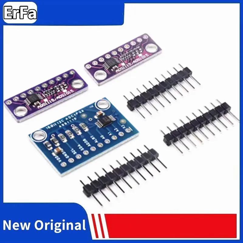 1pcs ADS1115 Ultra-small 16 bit precision ADC development board module 16Bit 4 Channel ADS1015 12-bit development board module