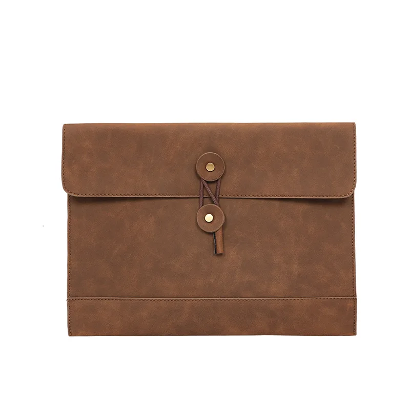 Vinatge – sacs à main en cuir pour hommes, pochette de luxe en tricot, pochette enveloppe grande capacité