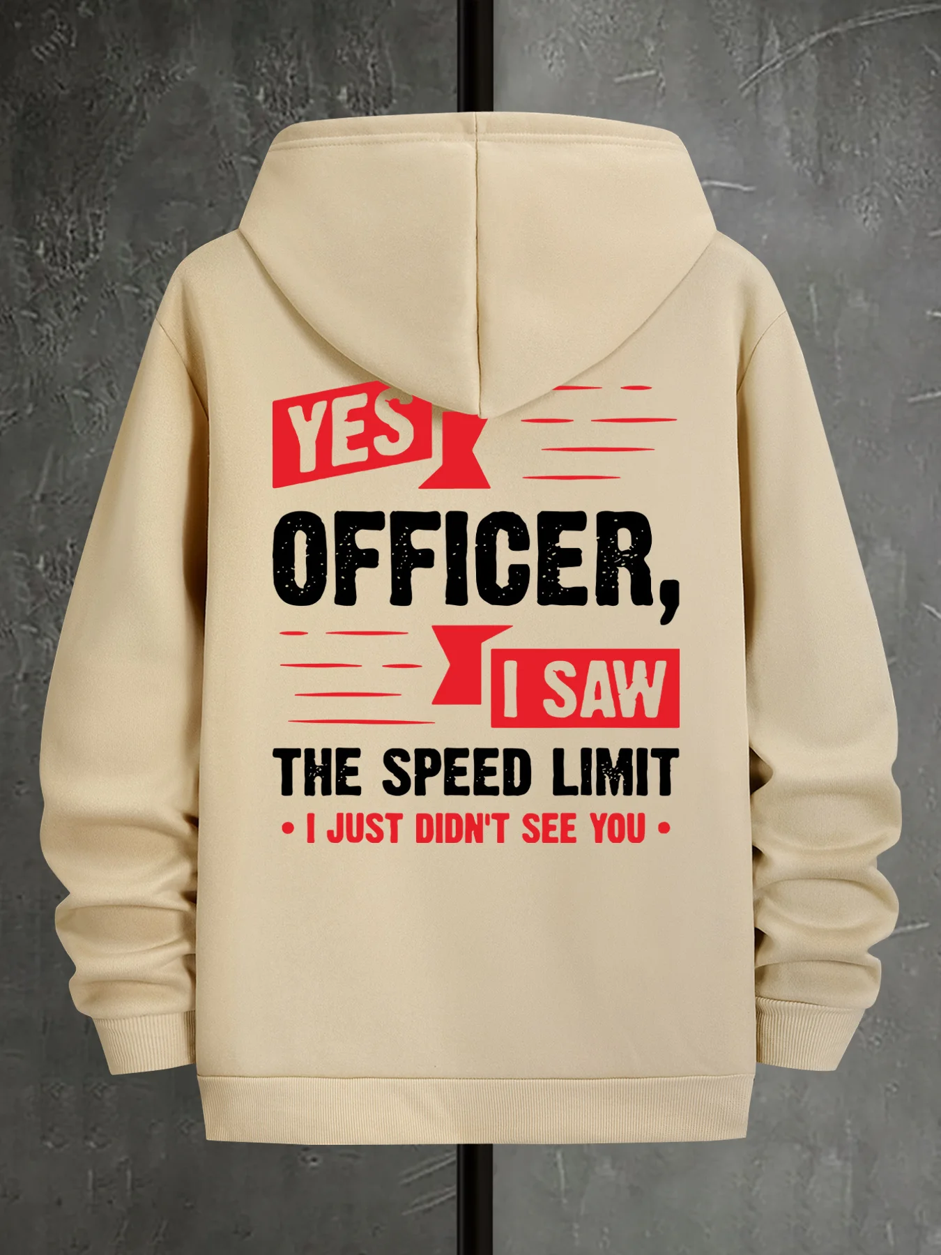 Trendy and creative letter print men's casual hooded sweatshirt for autumn and winter, suitable for everyday sportswear.