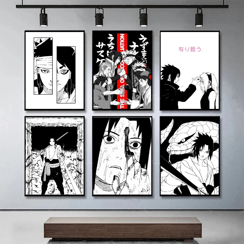 

Print On Canvas NARUTO uchiha sasuke Modular Painting Children's Bedroom Decor Decoration Paintings Cartoon Character Picture