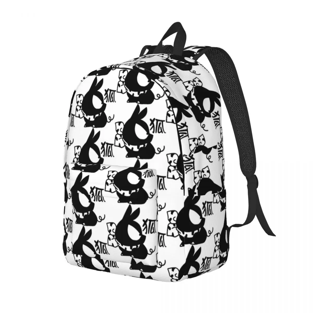 P-Chan Pig Kanji Ranma Zaino per uomo Donna Studente di moda Zaino da lavoro Anime Manga Borse di tela per laptop con tasca