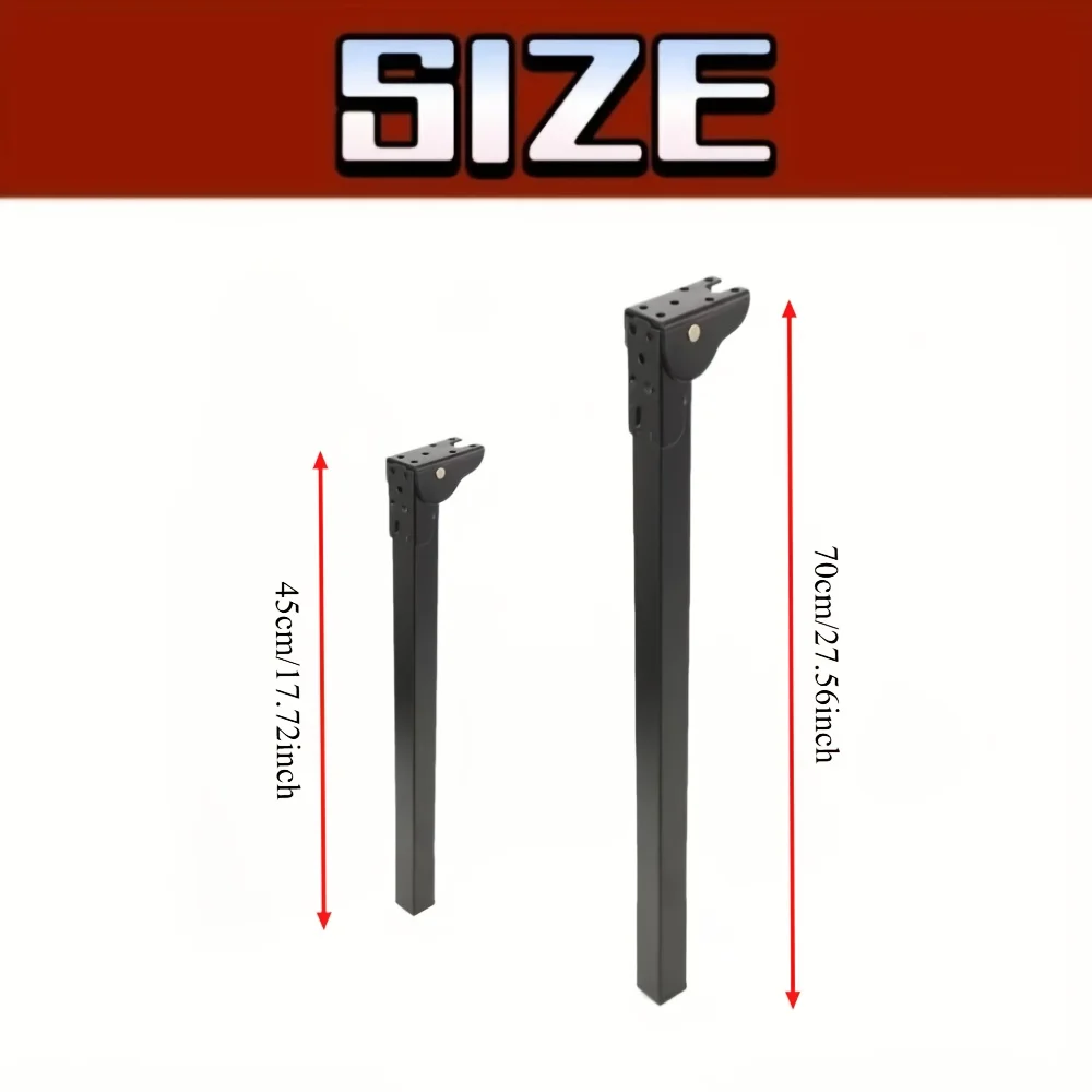 أرجل طاولة قابلة للطي مقاس 45 سم/70 سم هي أرجل قابلة للطي موفرة للمساحة مناسبة للتخييم RV وأرجل دعم أثاث سرير الطاولة