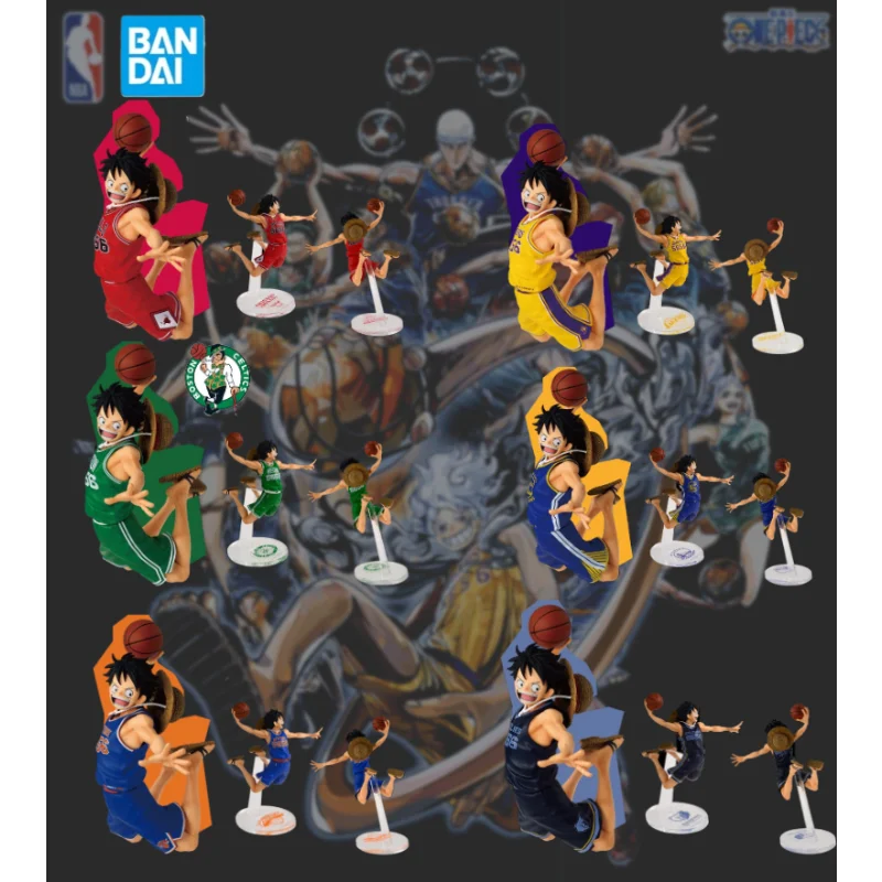 In Stock Bandai One Piece × NBA Collaboration Super Stars Series Monkey D. Luffy Anime Figure Collectible Toy Gift