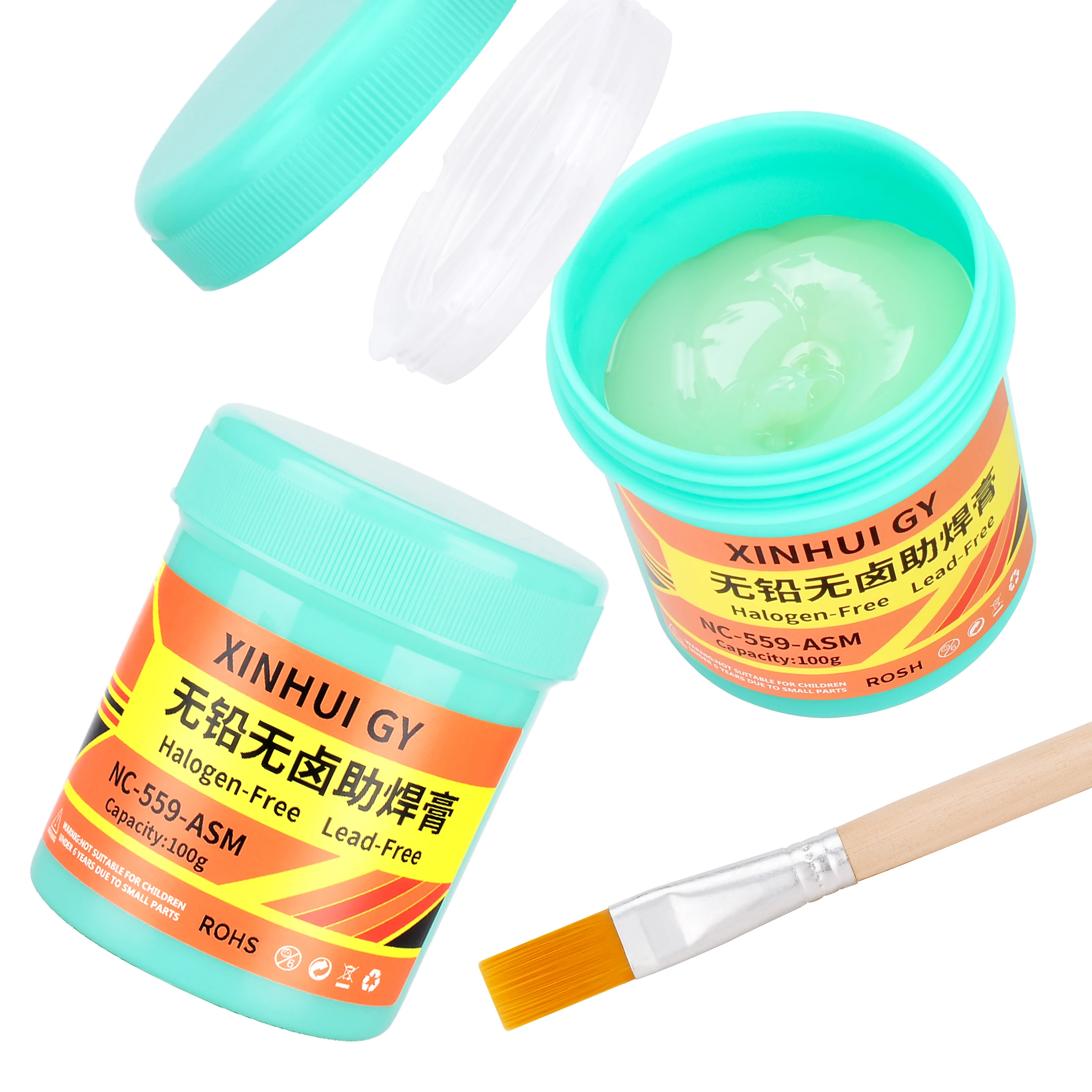 Pâte à souder NC-559 en bouteille, sans plomb, sans halogène, sans nettoyage, pour réparation de puces BGA et soudage de circuits imprimés