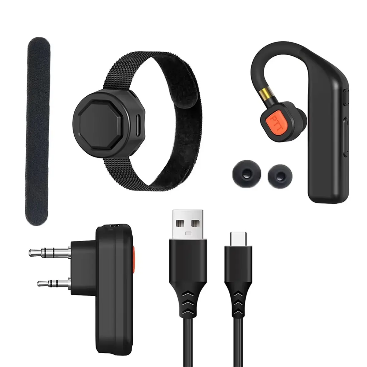 L77A BT-E2 Walkie Talkie Wireless Bluetooth Earphone 2.4G Handsfree Noise Reduction 2 Pin for UV-32 -32 UV-5R UV-21
