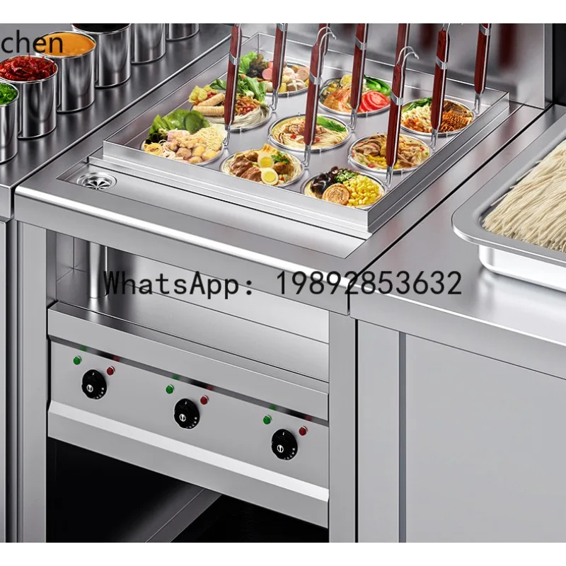 AB  Silver Zheng Noodle Cooking Stove Multifunctional Electric Heating Gas Noodle  Mala   Vegetle Dumpling Rice Noodle Stove