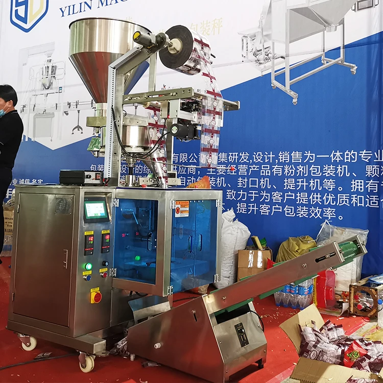 Small High Speed Automatic Measuring Cup Vertical Granular Rice Corn Grains Granule Filling Packing Machine