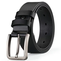 New Business Leisure Men's Alloy Square Pin Buckle Belts Male Famous Brand Luxury Designer Pu Leather Jeans Belts for Men 1